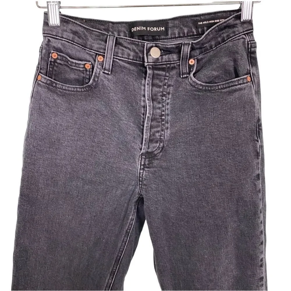 Aritzia Denim Forum Arlo High Rise Straight Leg Jeans 24 - Picture 10 of 15